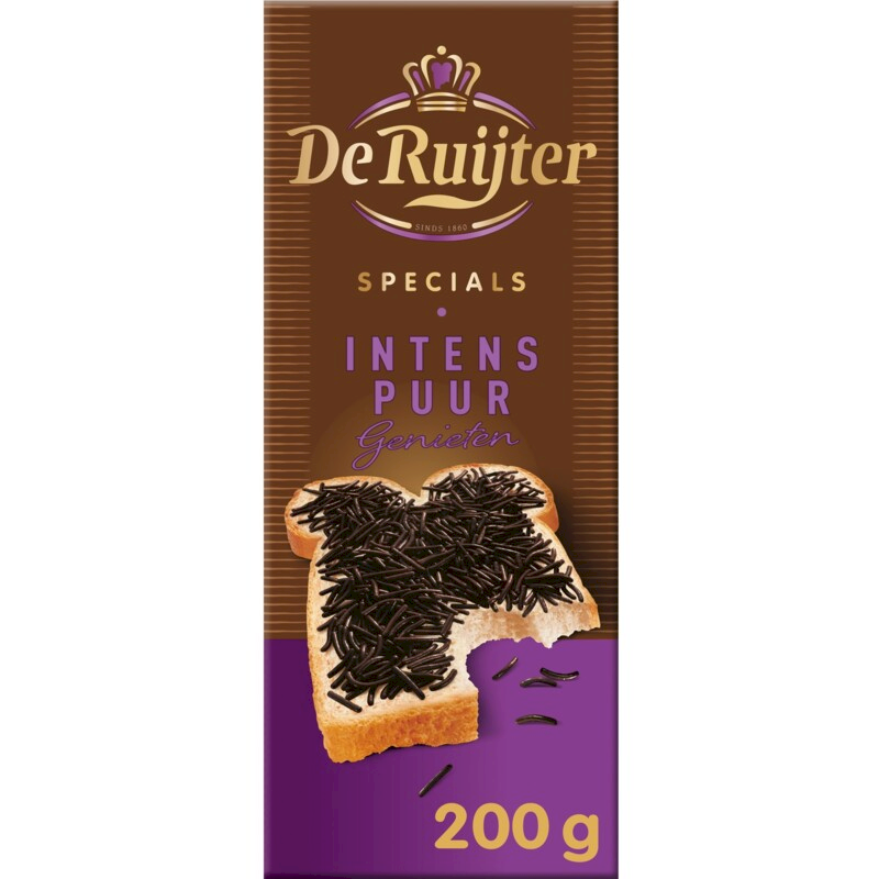 De Ruijter Specials Intense Dark chocolate sprinkles (cocoa solids 52%)